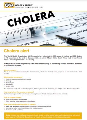 Cholera Alert
