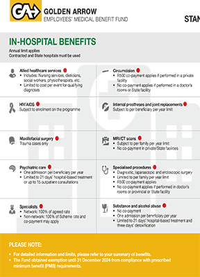 In- and out-of-hospital benefits simplified